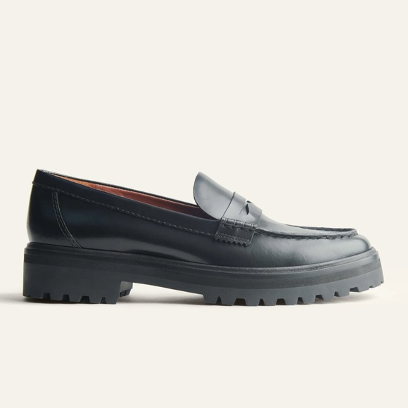REFORMATION Agathea Chunky Loafer in Black - Picture 2 of 7